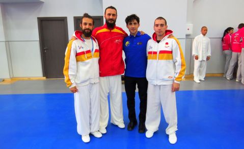 Wael Jarrah, Mario Simón, David Martín y Juanjo Estrella Moscú 2016